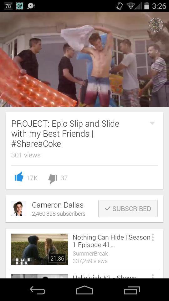 ILY_CAM_N_NASH's tweet photo. I've always loved Coke but @camerondallas's new video makes me love it 1000000000000x more!!! #shareaCokewithCam http://t.co/GhDKqAU2G6