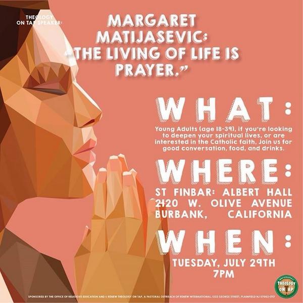 StFinbarChurch's tweet photo. Join us on our last #TOTStFinbar meeting for the summer where @MargaretMatijas will present #TheLivingOfLifeIsPrayer http://t.co/HTDn7GyxmX