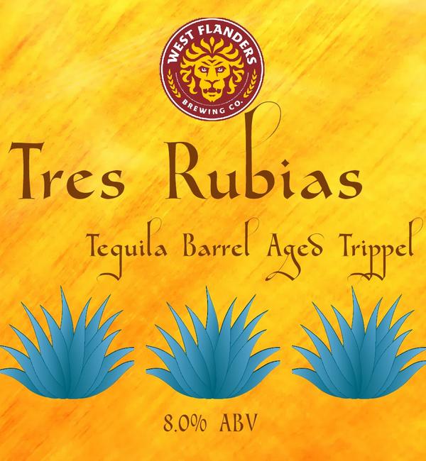 Tapping long-awaited Tres Rubias today @WestFlanders Trippel Lutz aged in Anejo Barrels. One keg, then it's gone.