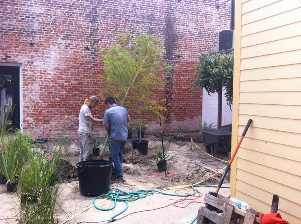 evanslighter's tweet photo. New project underway!  Large steel cistern system and wetland are http://t.co/cP6yGogtb1