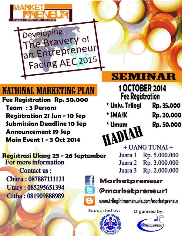 <a href="/himpMJusakti/">Himp MJ Usakti</a> HIMAMEN TRILOGI proudly present Marketpreneur (Seminar, Workshop and Competition)