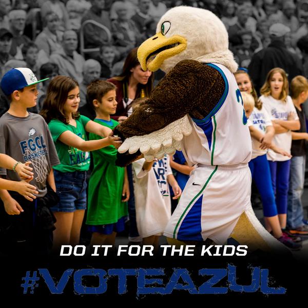 FGCUEagles's tweet photo. Less than an hour left to #VoteAzul. We need one more push! RT, favorite &amp; tweet. http://t.co/FAKDAz4Xs7