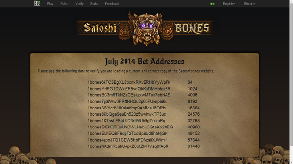 SatoshiBones's tweet photo. Bettors! These are the OFFICIAL #btc bet addresses. We update them MONTHLY Current list here http://t.co/O4uw7u9dto … http://t.co/m7SWaEBoil