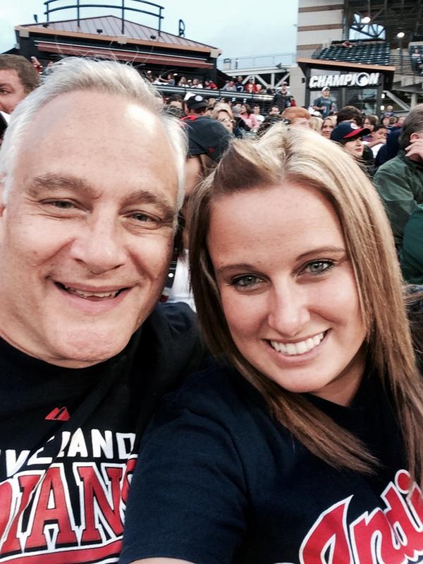 SternzyE's tweet photo. Indians game with dad #tribetown http://t.co/9PNxetTLTz