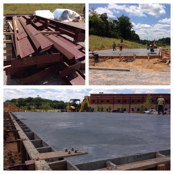 Metro_GC's tweet image. Storage building slab is done at #Briarcrest.  Building goes up next week!