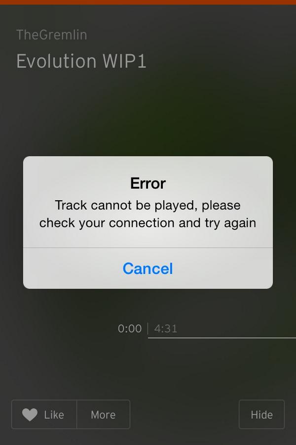 itsthegremlin's tweet photo. @SCsupport this happens whenever I replay a private playlist
ps the app doesn't crash like the old (better) one did http://t.co/HVzpDjV6B8