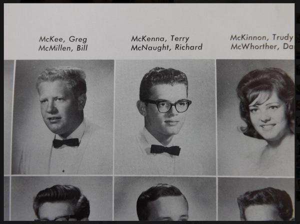 JPBarlow's tweet photo. A friend of mine went to high school  in “The Right Stuff” country with Terence McKenna. Here he is in ’65. http://t.co/dyOi7m4Ciw