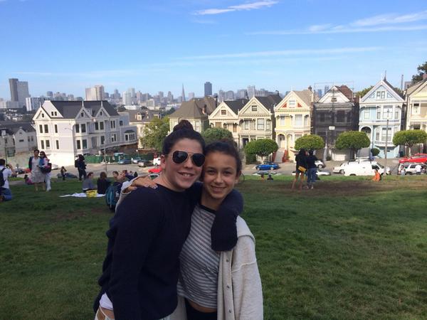melissafstein's tweet photo. Mia and Julia in San Fran http://t.co/42STsZSiXu