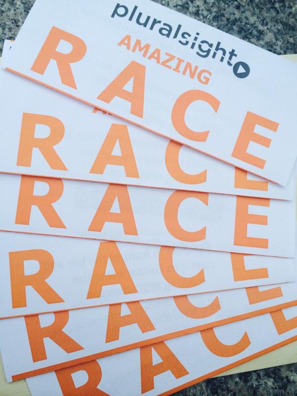 AshtonJensen2's tweet photo. Come find me #Pluralsight amazing racers! #PSCultureCon http://t.co/fMPC1apkTk
