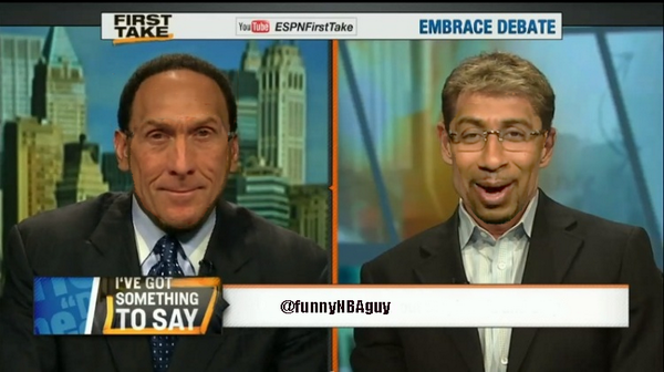 FunnyNbaGuy's tweet image. The Funniest &amp;amp; Scariest thing you will see today. #FirstTake Face Swap.
@stephenasmith/ @RealSkipBayless