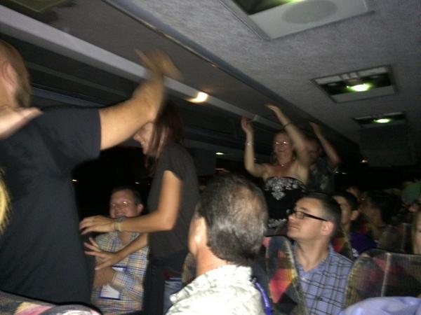 Cormandy's tweet photo. Had a blast at the @RallySoftware Fire and Ice party!! #agile2014 parrrrrtay!! http://t.co/0vCDyic5ER