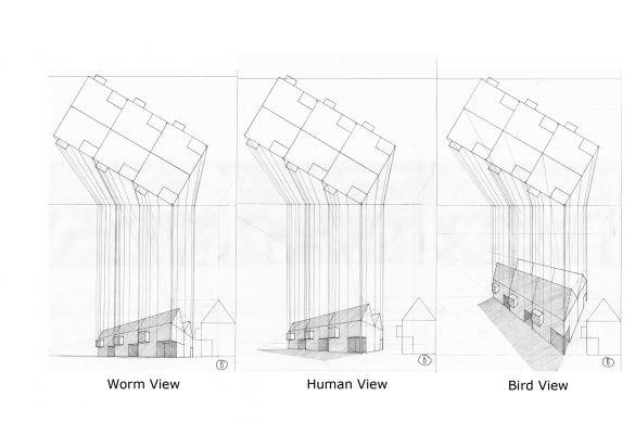 UPHarchitecture's tweet photo. 3. Menggambar perspektif menggunakan 3 sudut pandang. http://t.co/5gQ4zTk3G1