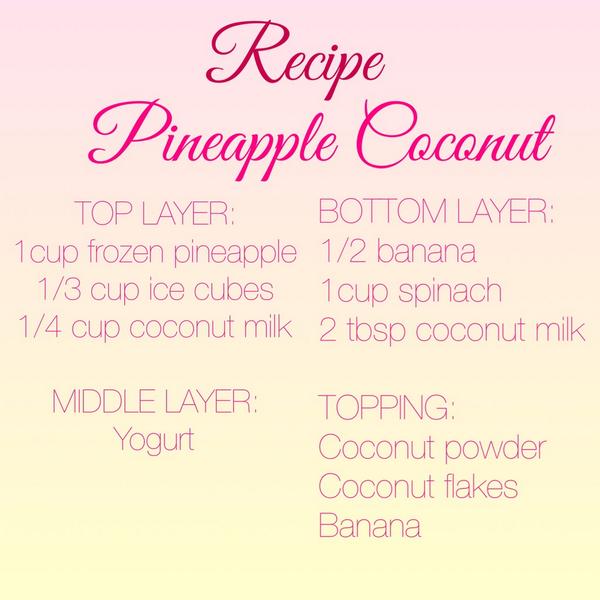 YayFruitopia's tweet photo. YUM ALERT: Try our new Pineapple Coconut smoothie! Sweet &amp; healthy with spinach as well! http://t.co/6cspQKsgoy