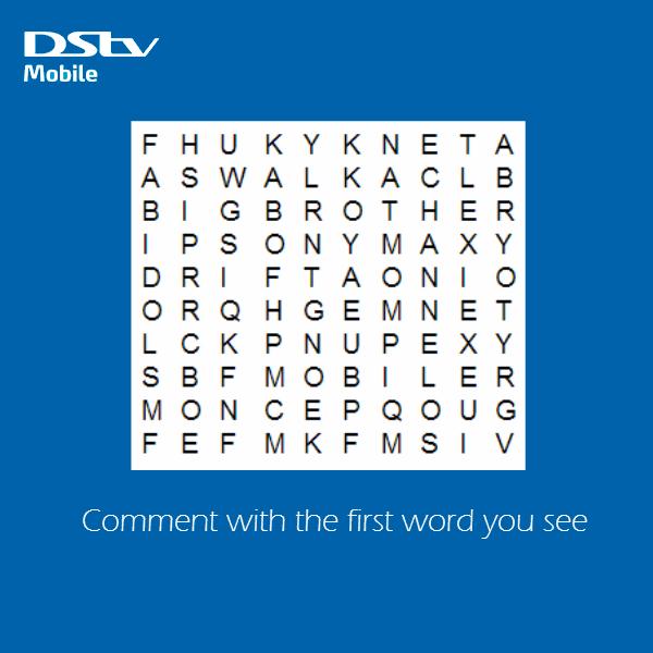 Time for some mid week fun. Repy with the first word you see in the grid :)