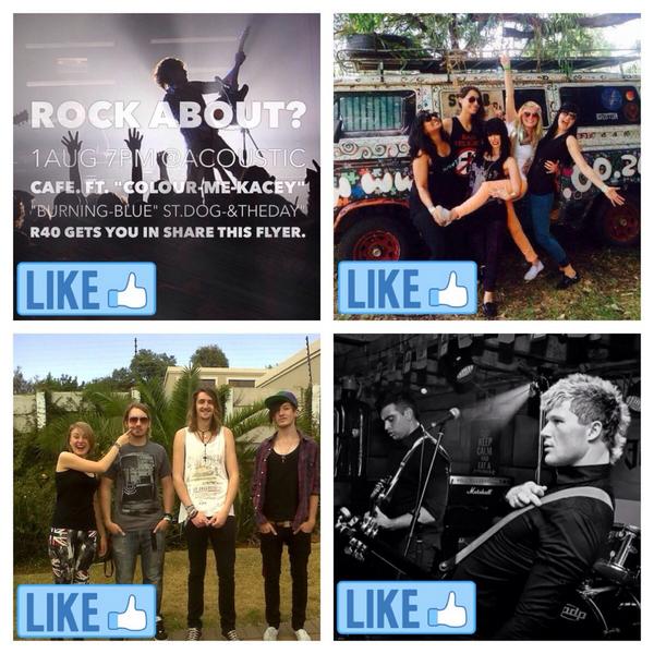 This Friday night <a href="/stdogandtheday/">stdogandtheday</a> <a href="/ColourMeKacey/">Colour Me Kacey</a> <a href="/burningbluesa/">Burning Blue</a> one last time 7PM R40 Amped