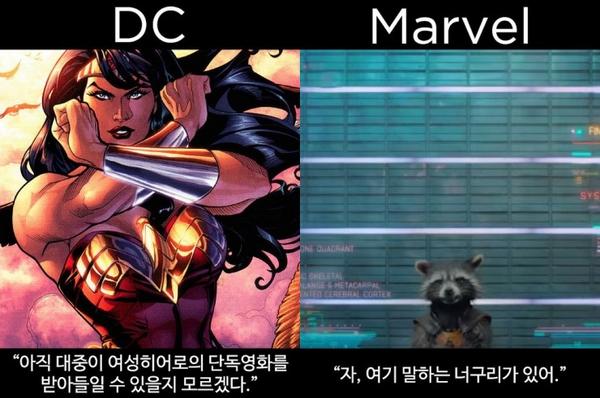 DC의 신중함 vs 마블의 과감함