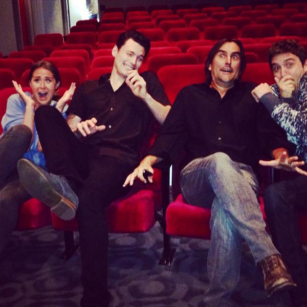 caseylascala's tweet photo. Actors watching The Remaining for the first time at Sony Studios http://t.co/FxsXyS5N1T