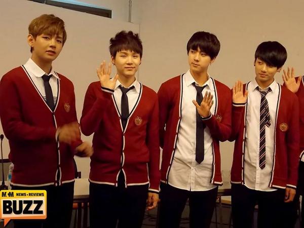 BTS_ARMY's tweet photo. [MCMBUZZ] 140727 BTS 1st Fanmeeting in Europe "RWEL8?" #BTSinBerlin Press Conference @BTS_twt http://t.co/Rss3m9Pdpq