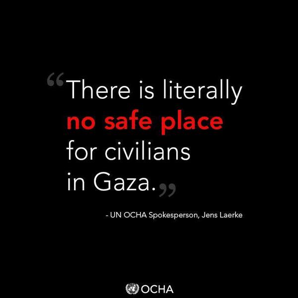 This simply can't be overstated: there is literally no safe place for civilians in #Gaza.