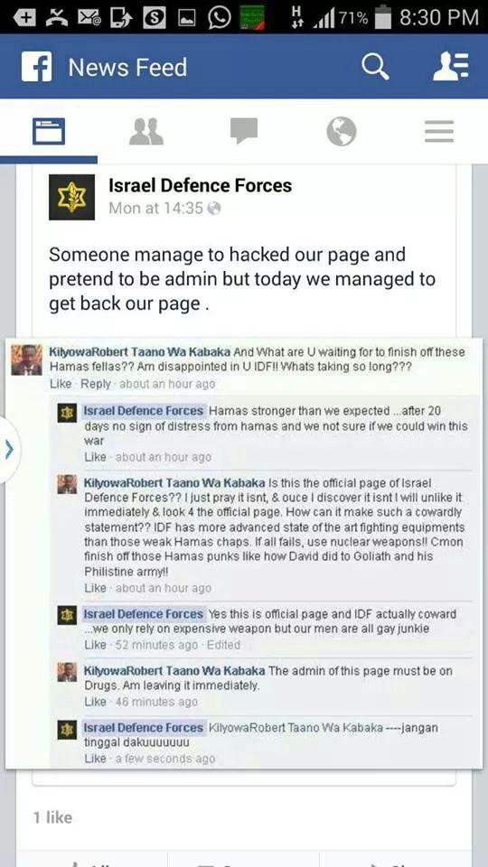 Israel defense forces twitter malaysian troll