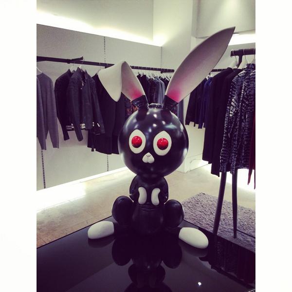 The <a href="/mcq/">MCQ</a> #AngryBunny has arrived for #AW14 <a href="/harveynichols/">Harvey Nichols</a> London #hnmenswear