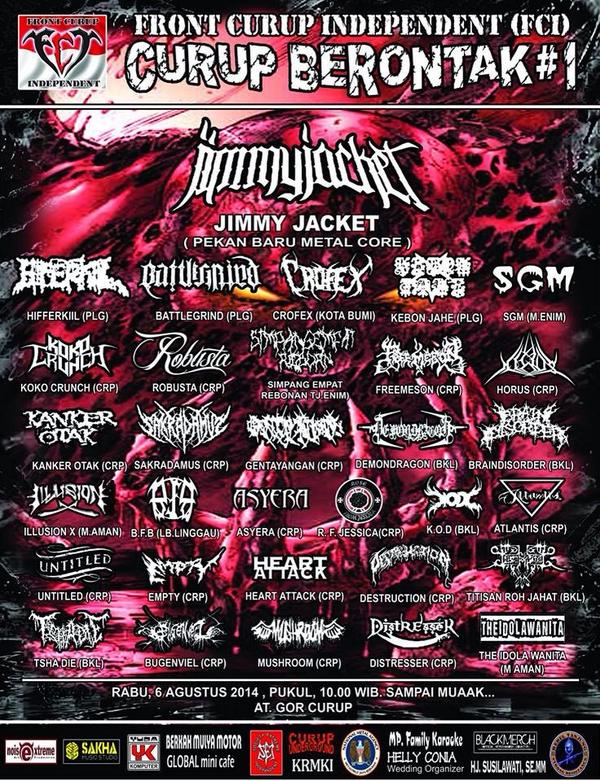 JimjackOfficial's tweet image. Confirm, "Curup Berontak #1" at Gor Curup Bengkulu 6 Agustus 2014, Hails!
