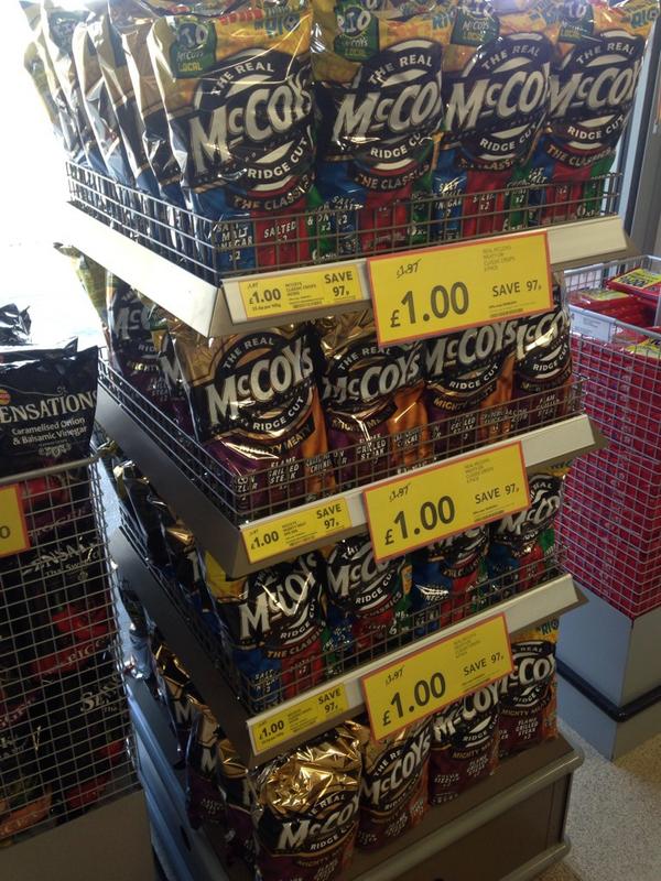Trading McCoys crisps at £1 Come get your Man Crisps #mcCoys #£1 #McCoystower #bargin