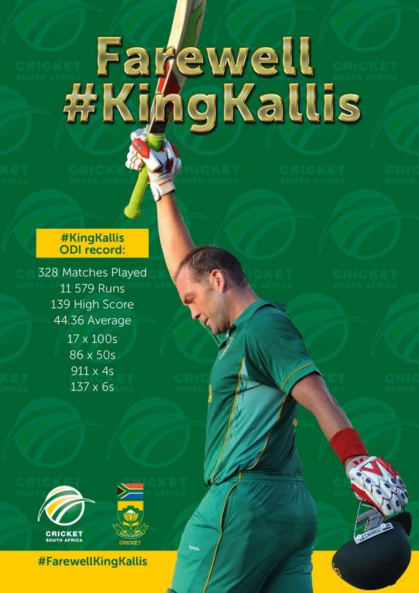 Take a bow, you #LEGEND. #KingKallis