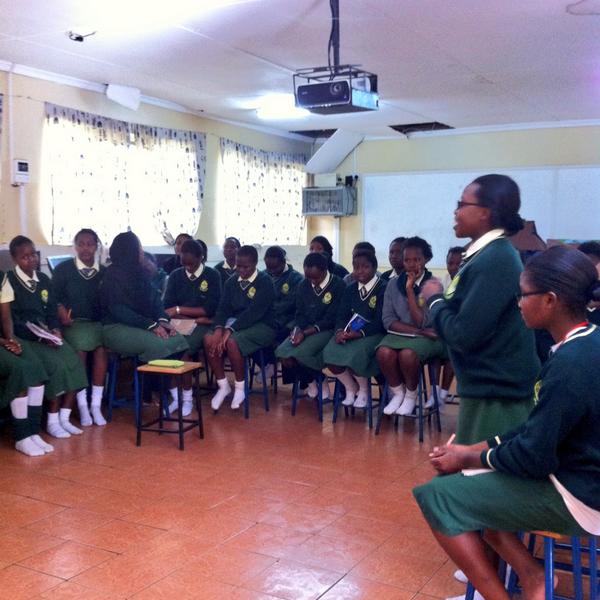AMISNEM's tweet photo. It's all about the #Girls; #CatchTheMessage session w/ Mary Leaky Girls, @ProtectTheGoal is getting some #GirlPower! http://t.co/qWb5ClCWqM