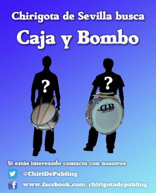 RT Seguimos buscando caja y bombo para nuestro proyecto, ¿te apuntas? Contacta con nosotros sin compromiso!