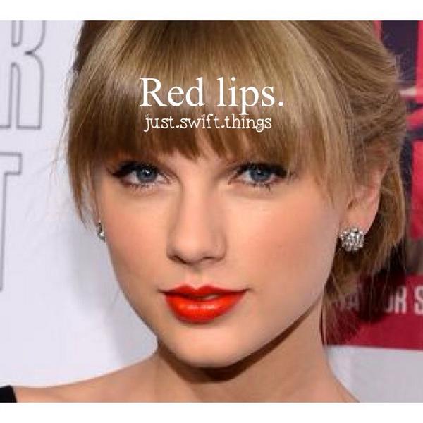 swift_things's tweet image. Red lips