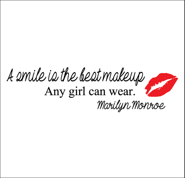 Vwaq A Smile Is The Best Makeup A Girl Can Wear Marilyn Monroe Quote