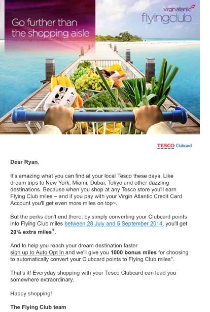 Colleague offer - great deal on air miles!