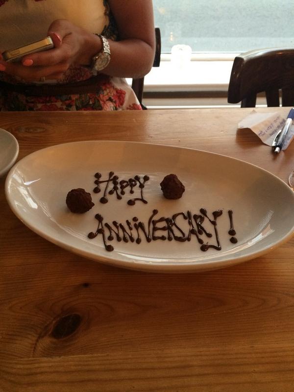 grahamwithe's tweet photo. 20th time @StickyWalnut and 9th Wedding Anniversary @Clairewithe best meal ever! http://t.co/wPDaWIgmRH