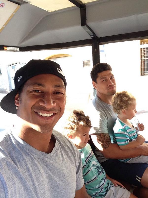 FFainifo's tweet photo. On Le petit train de Narbonne with the Smith family. #AllAboard #ExploringNarbonne #ChooChoo  #TyroneSmith http://t.co/aCfUCeyM8W