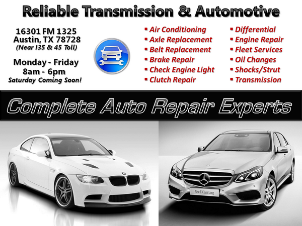 ReliableAutoTX's tweet photo. We offer a wide variety of #automotive #repairs such as brakes, mounts, struts, oil change, tire rotation, ac &amp; more! http://t.co/N1s2ZPWzB5