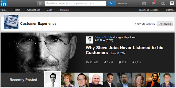 SEO's tweet photo. 6 Content Marketing Takeaways from 30 Days of LinkedIn Publishing http://t.co/anLFfhO7TV #ContentMarketing http://t.co/QFE6yi75Fj