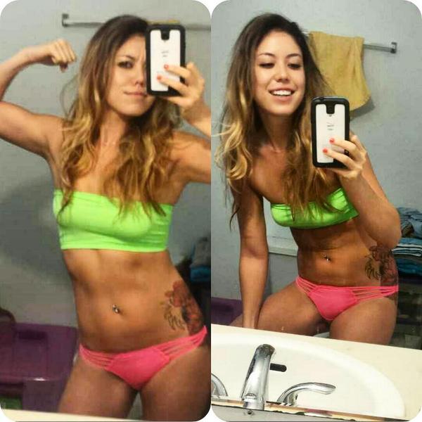 hotfitchick's tweet photo. Pic from week 4ish. Starting to notice a bit more definition and muscle! #fitspro #fitnessmotivation #musclegain #abs http://t.co/sGi6mSzHMh