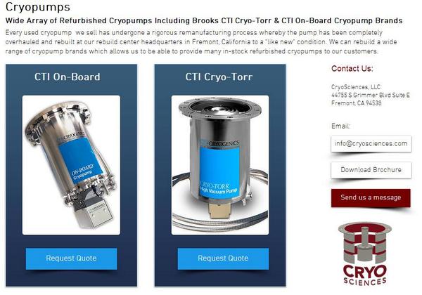 VacuumVolume's tweet photo. #Cryopumps are the pumping method of choice for many #science #applications. http://t.co/n7NewJ67S9 @CryoSciences http://t.co/QULvDRYWtq
