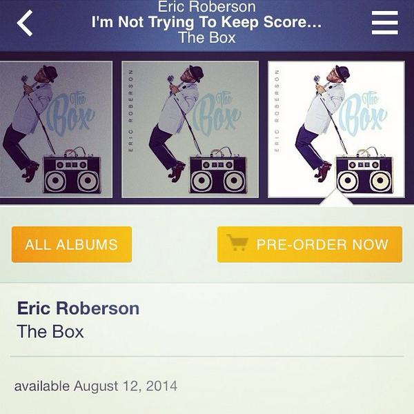 BostonErflings's tweet photo. Music for today. Who else is jammin to some @IAmEricRoberson #thebox #pandorapremiers http://t.co/4HYt1y7AAO
