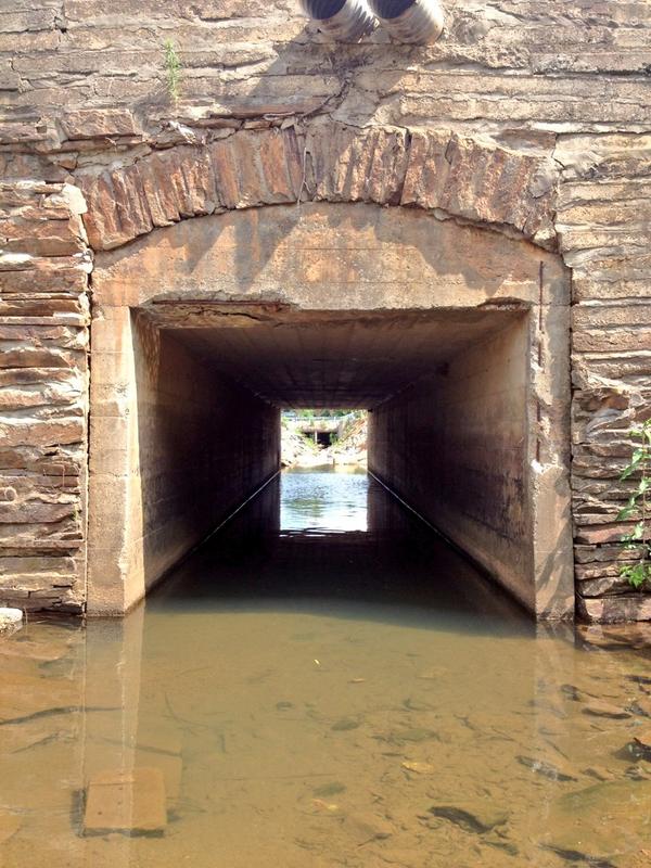 vatrips's tweet photo. Altavista: Stone and concrete road support over the creek feeding the Staunton River. http://t.co/hppIbyyc4u