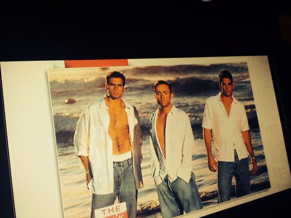 CBSDaytime's tweet photo. Oh yeah! @JoshuaMorrowYR and @EddieCibrian #waybackwednesday on #thetalk right now! http://t.co/OsU4gvLlXS