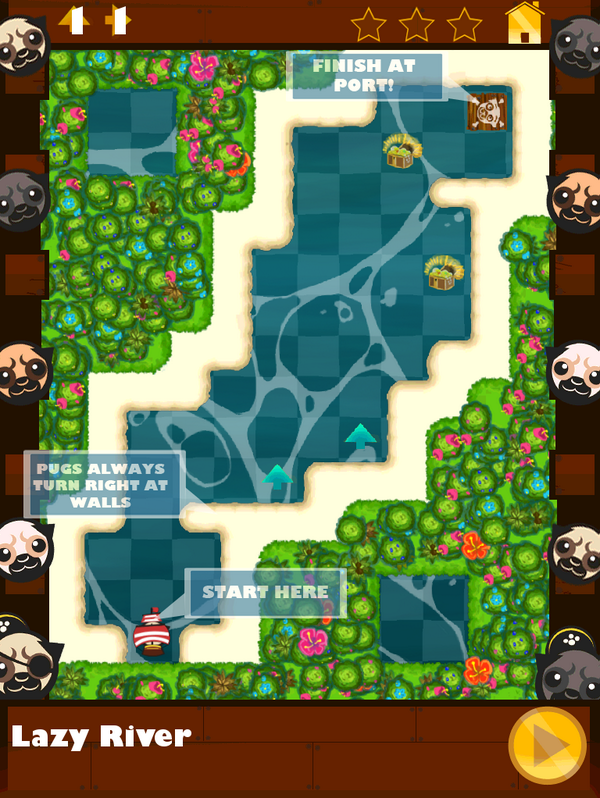 TeamPugstar's tweet photo. A look at an early-game #pugzle today, nice and simple! #Dare2014 #gamedev #indiedev http://t.co/cTevLTrjk3