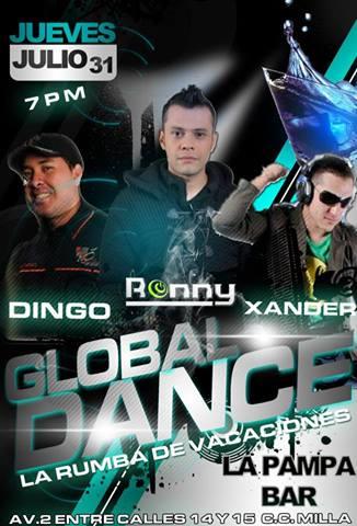 RO_PRODUCTIONS's tweet photo. Mañana Jueves 31 #GlobalDance @lapampabar #Merida @djxander5 @djdingo @DJRONNYMERIDA av 2 Lora Cc Milla http://t.co/GeruLUUq2T