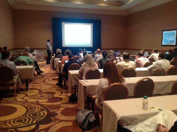 SageGalWendy's tweet photo. Full house for Chet's the Sage ERP X3 for process manufacturing @ #sagesummit http://t.co/2DN3YTBiYR
