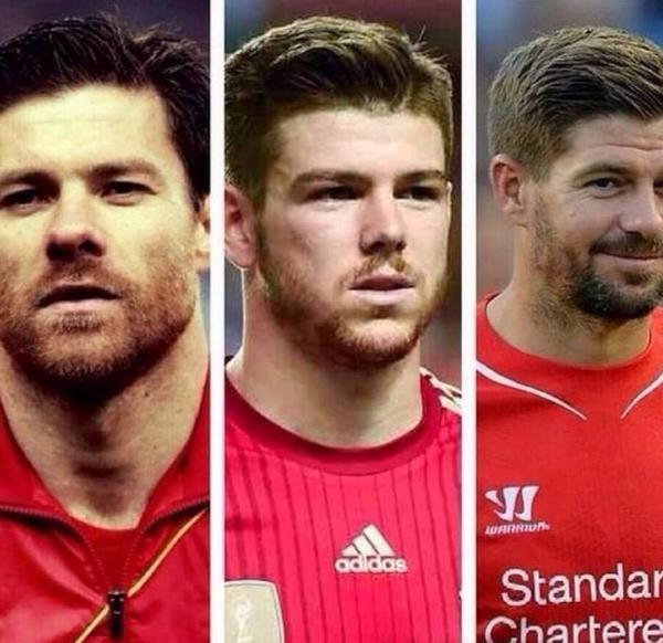 paddypower's tweet photo. Let's look again at how Alberto Moreno is clearly the lovechild of Xabi Alonso and Steven Gerrard http://t.co/kC6AuObCmE