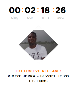 punablog's tweet photo. Om 12:00 wordt de video 'Ik Voel Je Zo' van @JerraHPF en @Emms_BL geprimeurd op Puna.nl - http://t.co/9XBydcmmYz
