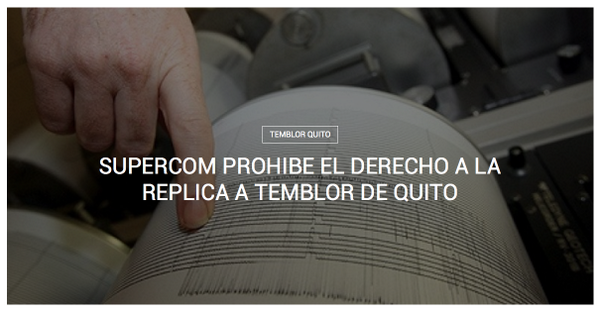 elmercioec's tweet image. Supercom prohibe el derecho a la replica a #TemblorQuito.  » elmercio.com/temblor-quito-…

#SismoQuito #SupercomNoMeComas