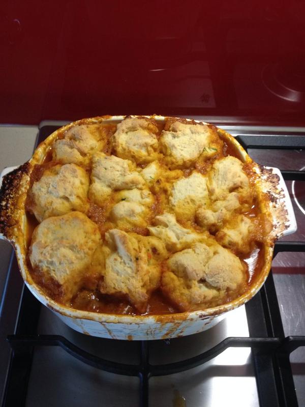 GarciaLozza's tweet photo. Sausage casserole with dumplings #FoodForTheSoul #TastierThenItLooks http://t.co/LrFztWz21X