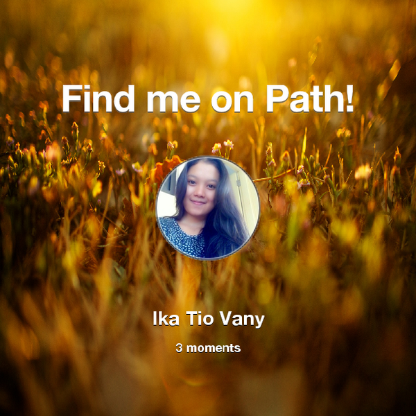 IkaVany's tweet photo. Find me on #Path now! Go to: http://t.co/NRuB1Qdntv! #thepersonalnetwork http://t.co/pqK2hOCRxm